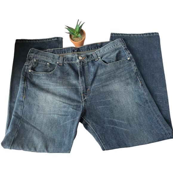 Levi's 569 Y2K Loose Straight Mens Jeans 38x32 Skater Baggy Grunge Snap Pockets - Picture 2 of 13